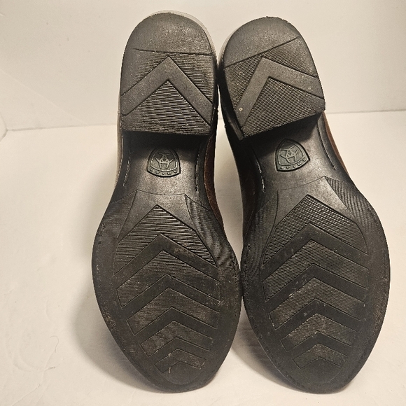 Ariat Brown Leather Cowboy Boots - Picture 6 of 7